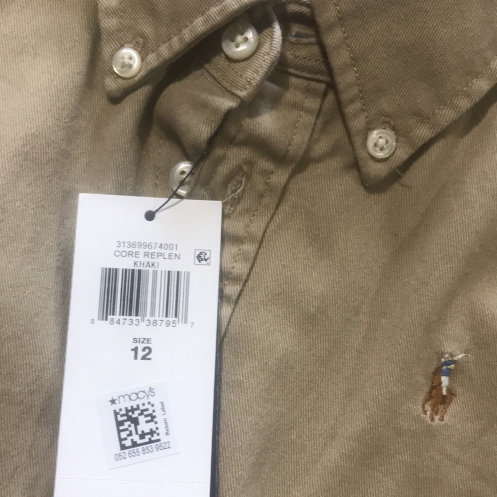 Girls , size 12 , khaki Ralph Lauren dress with tags - Picture 4 of 4